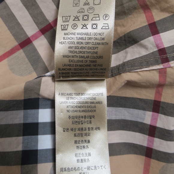 Burberry London England Women's Polka-Dot Check Shirt Archive Beige Size S - Picture 11 of 12